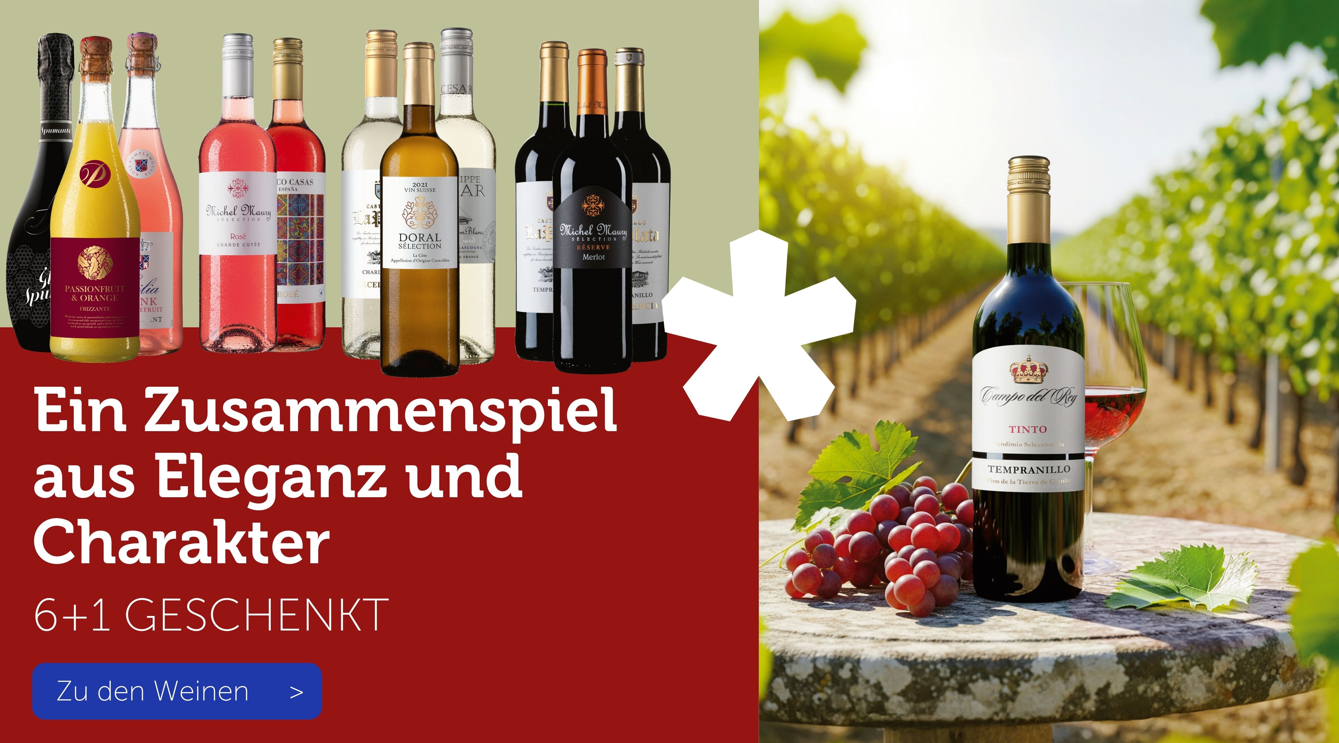 Weine - 6+1 GESCHENKT